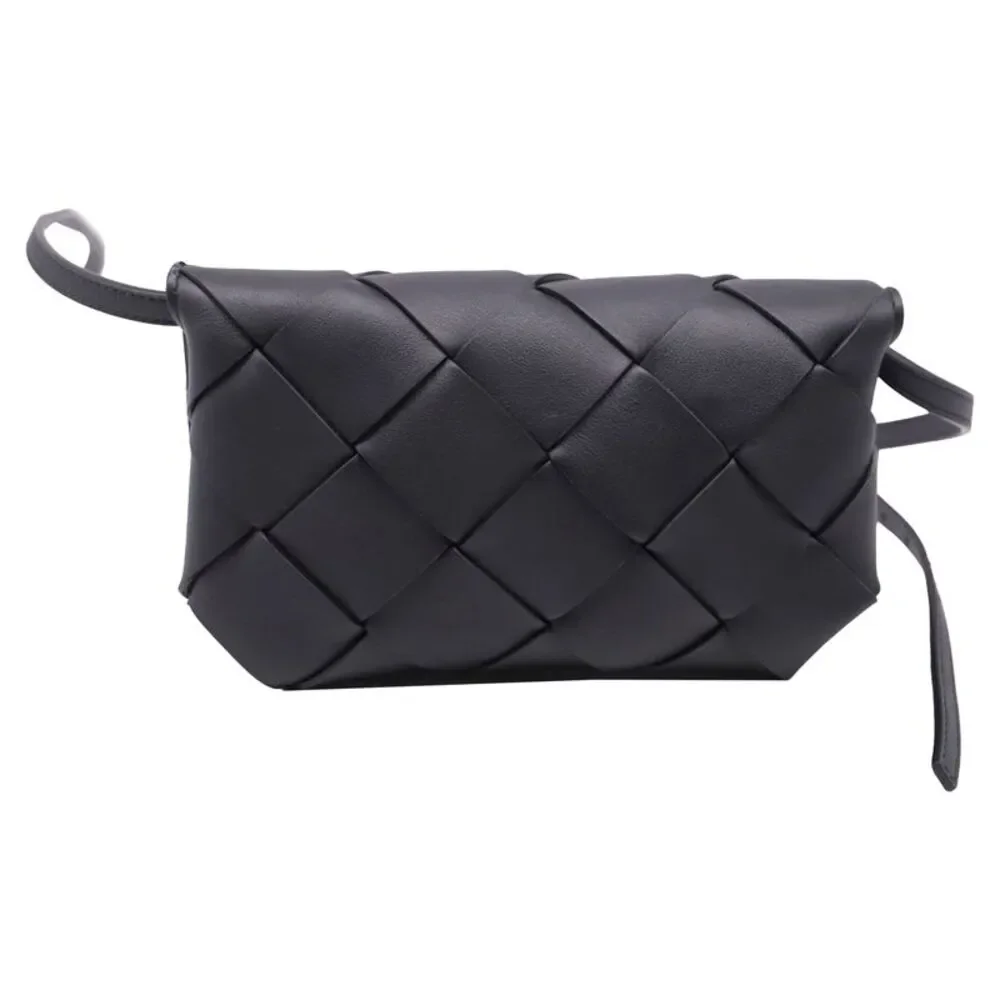 Bottega Veneta Diago Phone Pouch Bag in Black Calf Leather